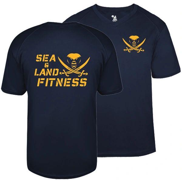 Men's Sea & Land Fitness V-Neck Performance Tee